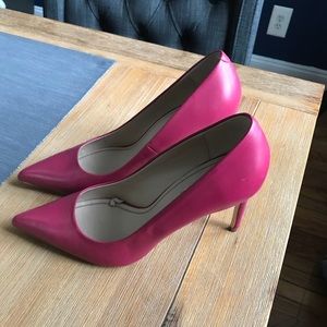 Zara Genuine Leather Pink Pumps